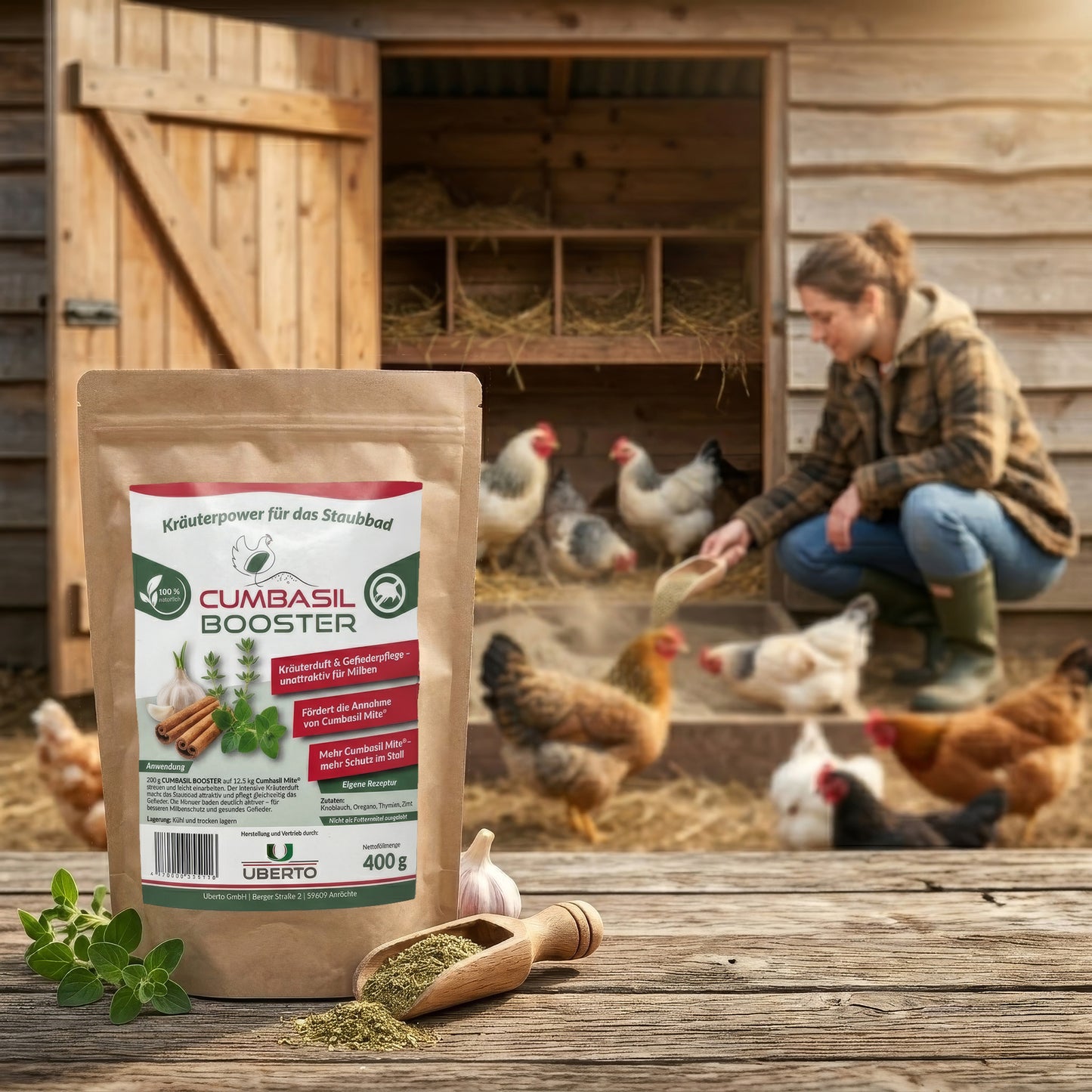 Cumbasil Mite 25kg & CUMBASIL BOOSTER 400g  - Das DUO für chemielosen Milbenschutz und Pflege