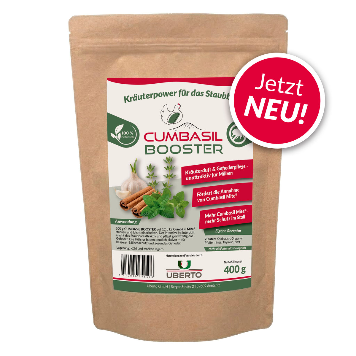 CUMBASIL BOOSTER 400 g – Natürlicher Kräuter-Booster für Cumbasil Mite