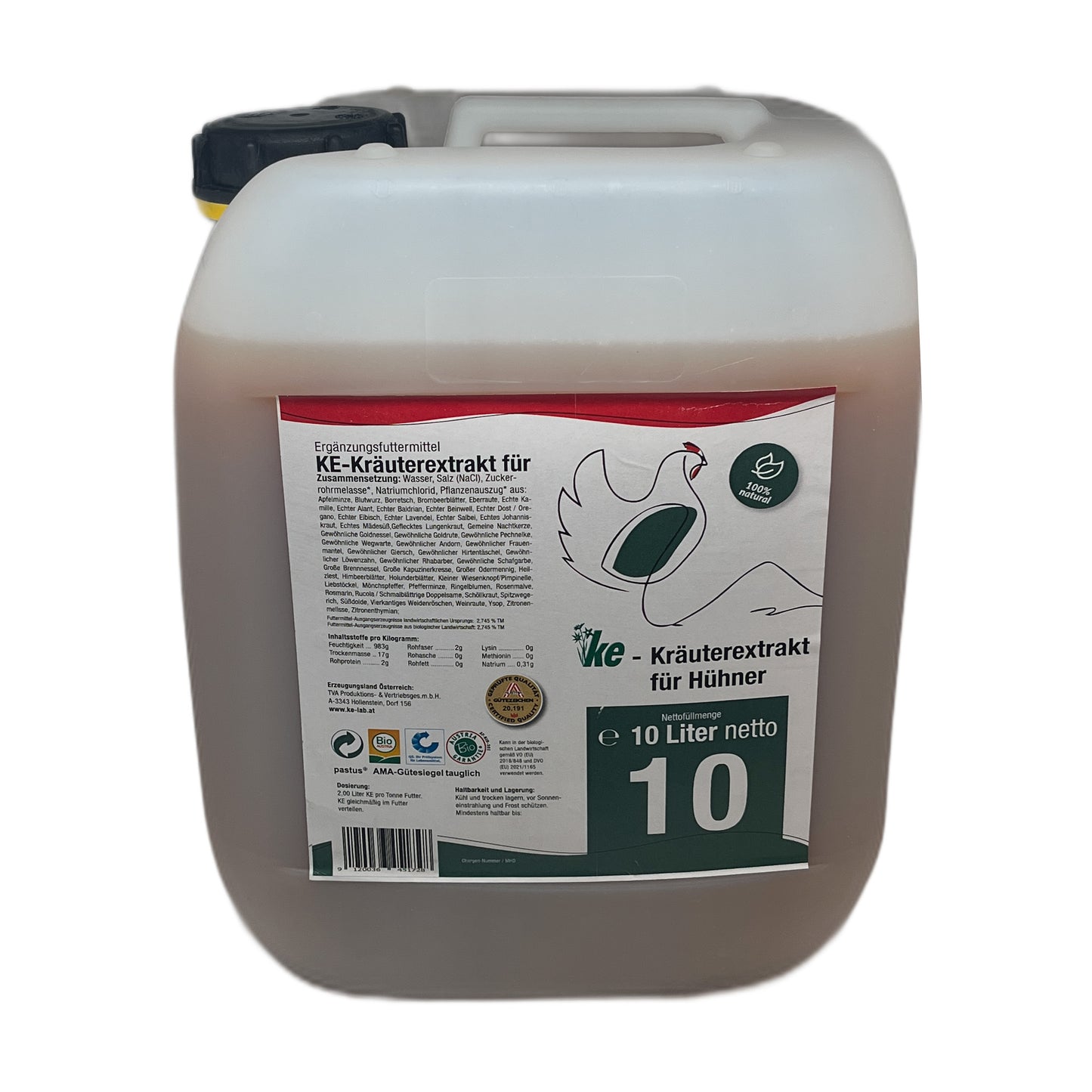 KE-Kräuterextrakt für Hühner 25l