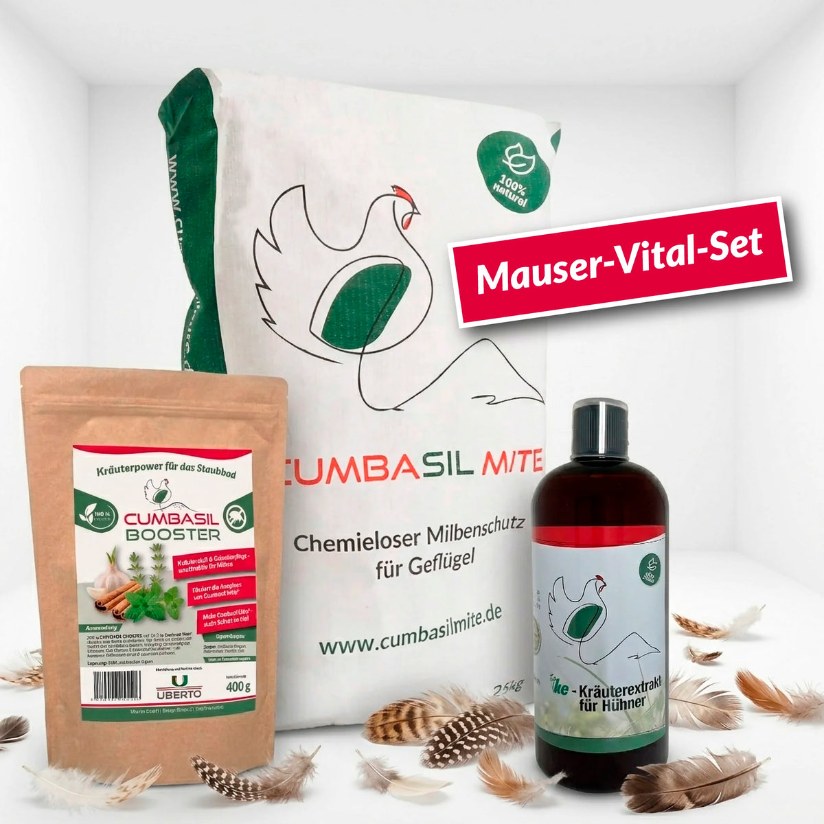 Mauser-Vital-Set – alles für den Federwechsel deiner Hühner