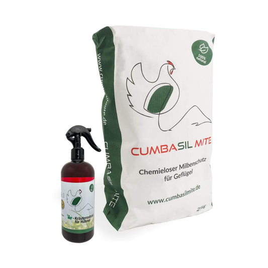 Cumbasil Mite 25kg + KE Kräuterextrakt für Hühner 500ml